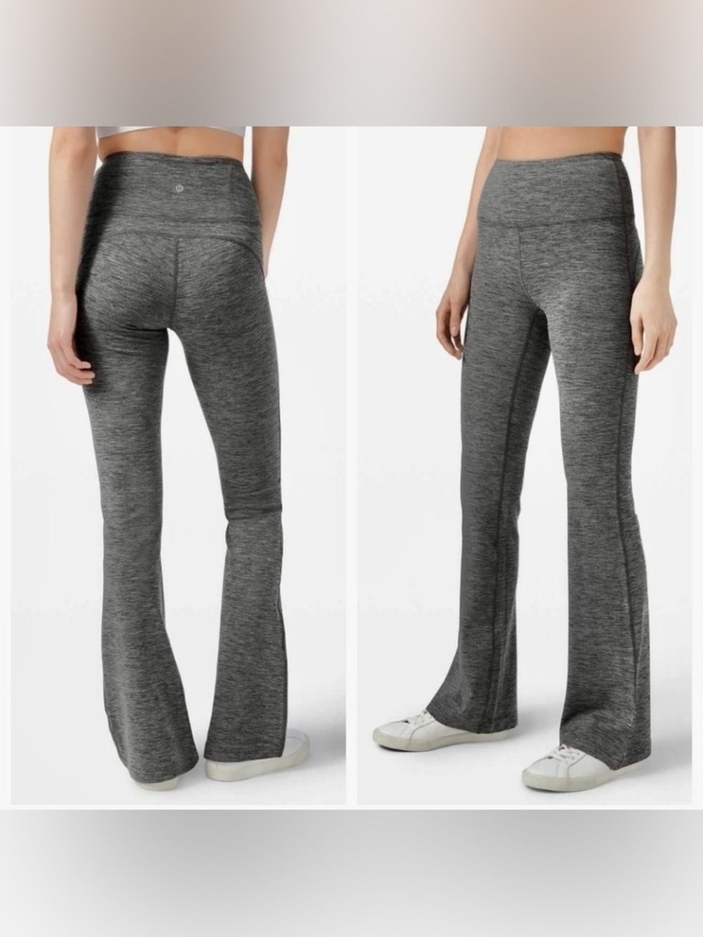 NWOT Lululemon Grove High Waisted Nulu Heathered Graphite Leggings Sz 0. 31”